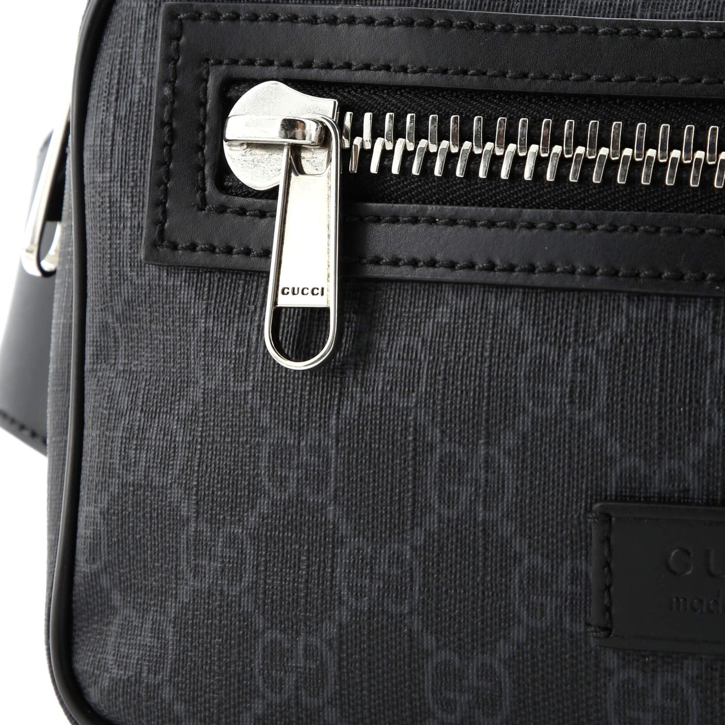 Gucci Soft Zip Belt Bag Gg Coated Canvas Small