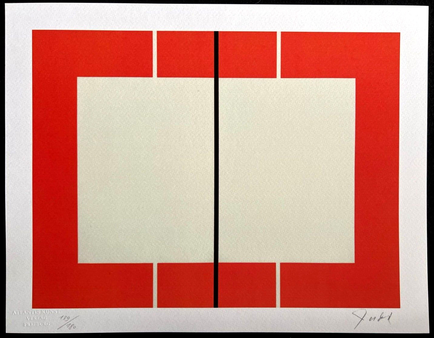 Donald Judd Lithograph 1987 Coa Signed Numbered