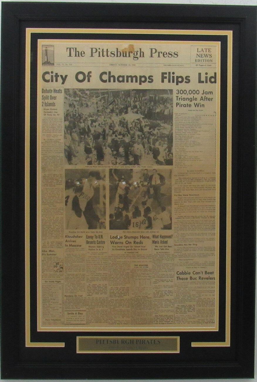 Pirates 1960 World Series Champs The Pittsburgh