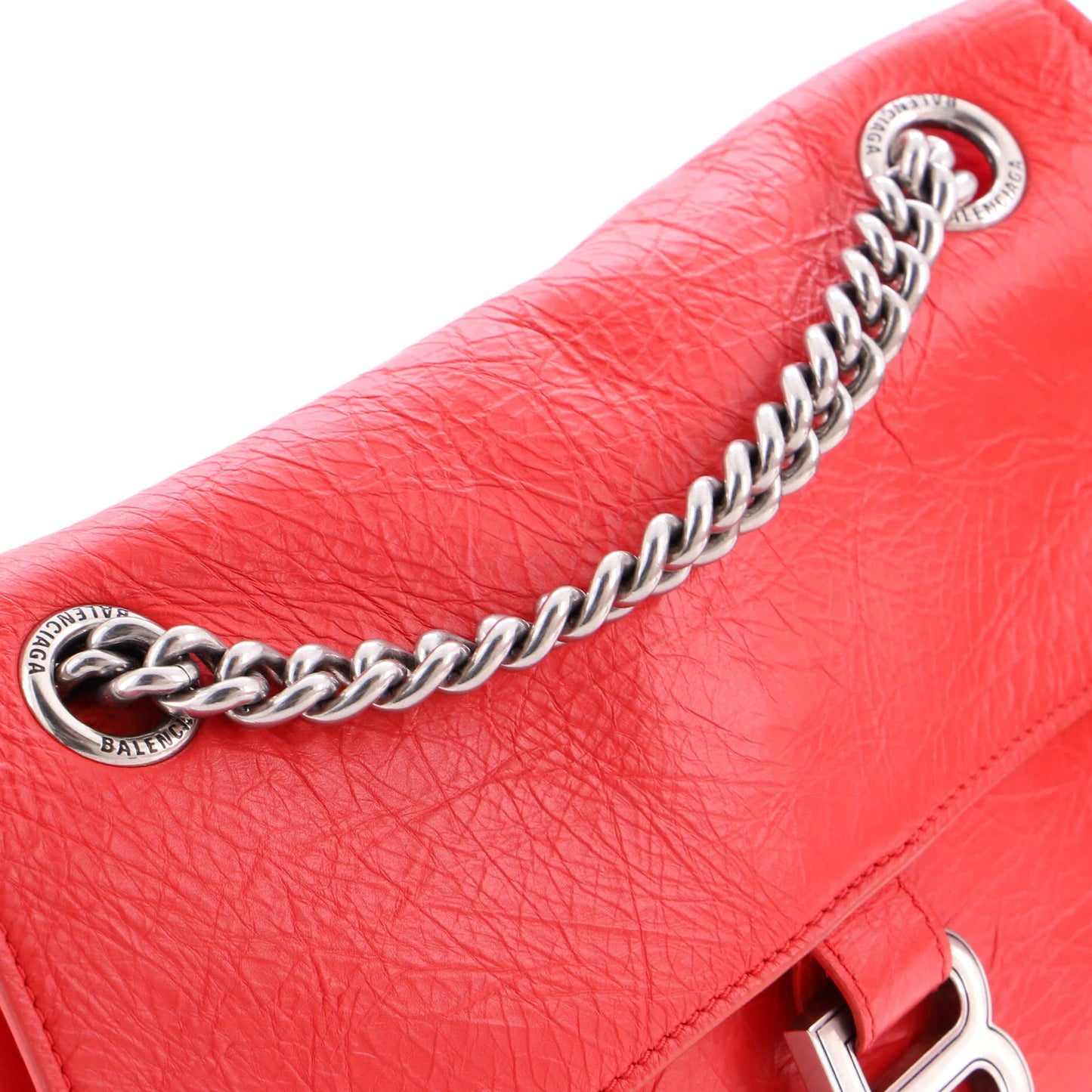 Balenciaga Crush Chain Flap Bag Leather Small
