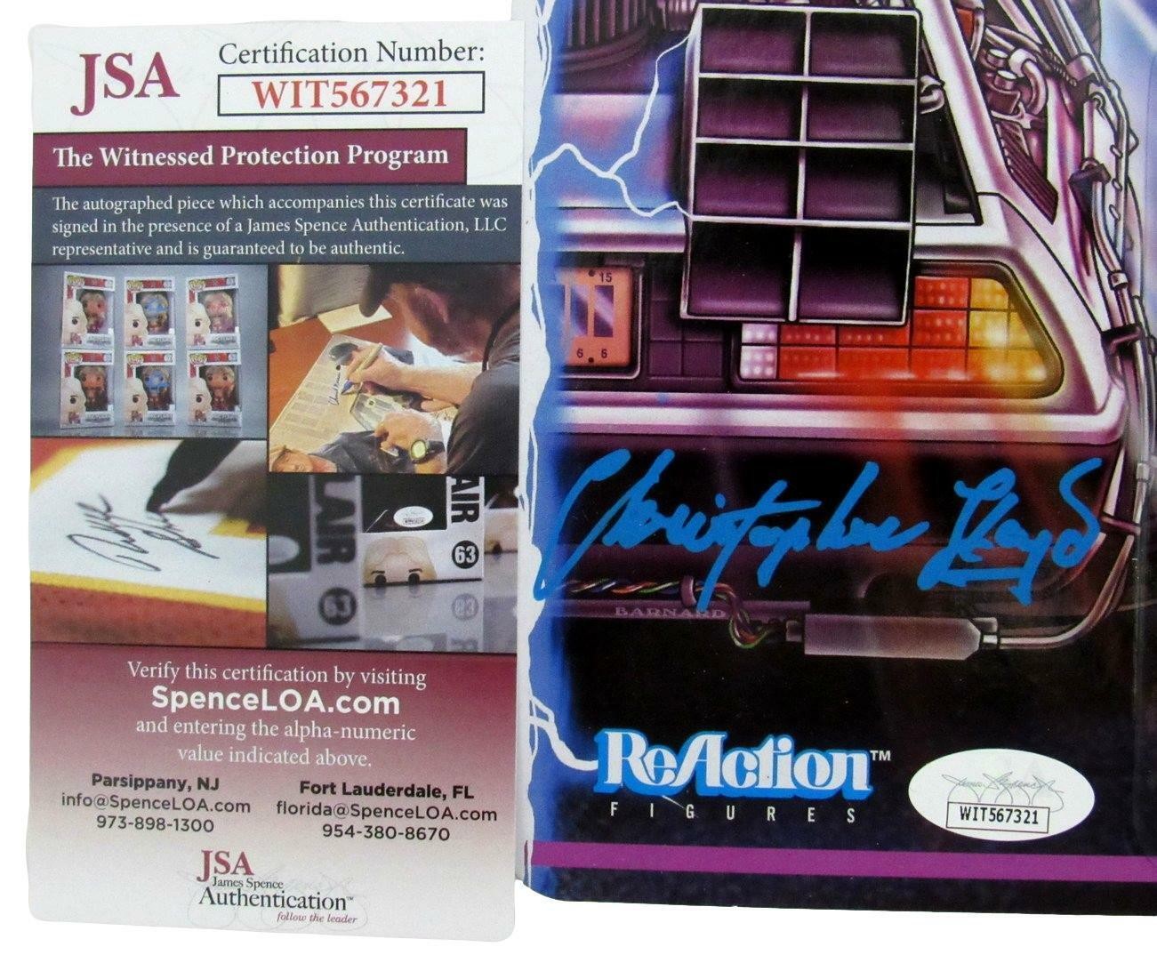 Christopher Lloyd Signed/Auto Back To The Future Reaction Figure Jsa 160067