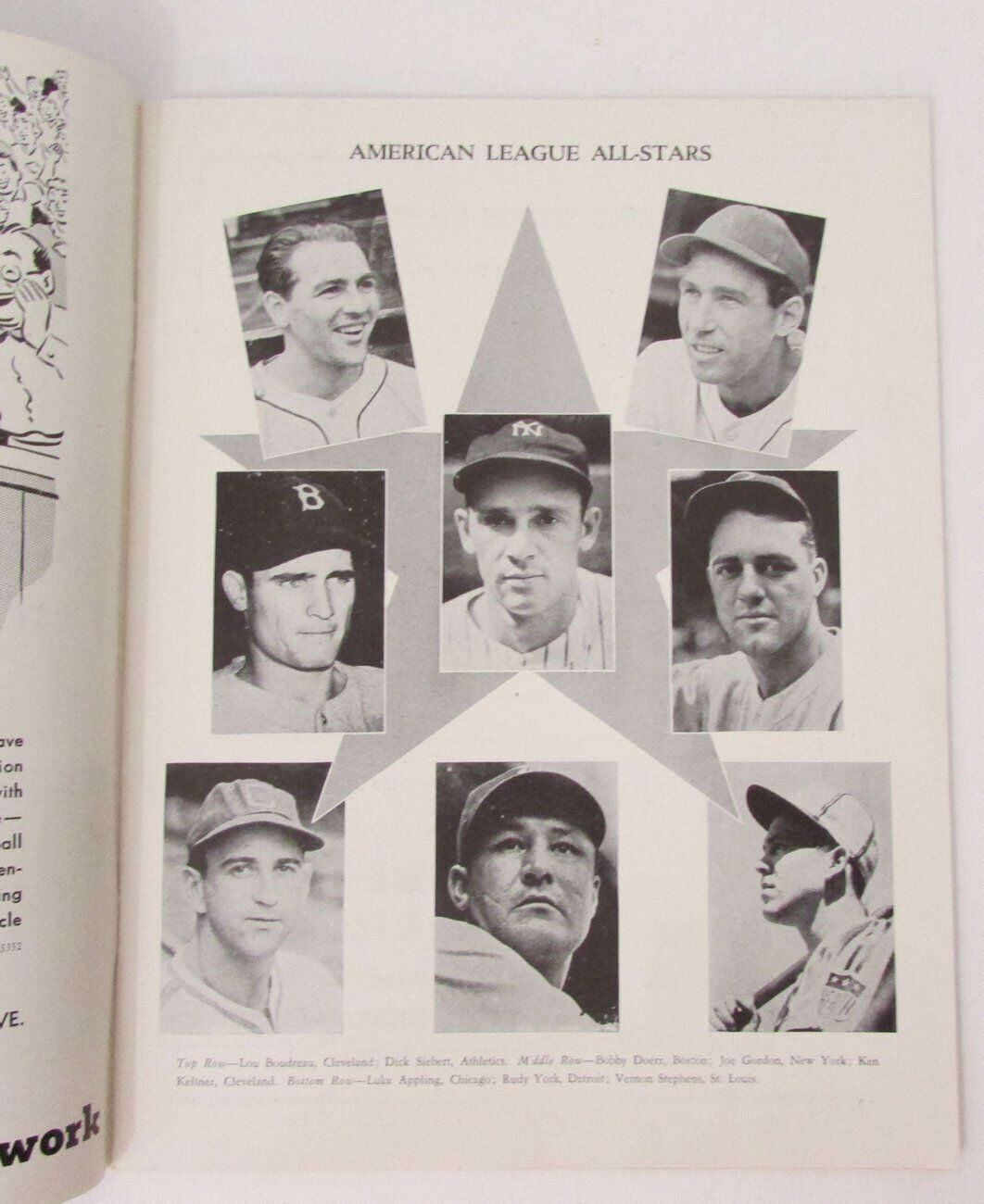 1943 Baseball All-Star Game Program Vintage Rare