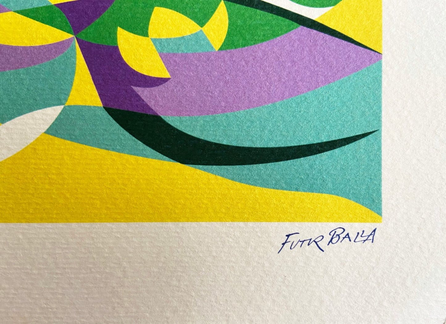 Giacomo Balla Lithograph 1968 Biennale Di Venezia