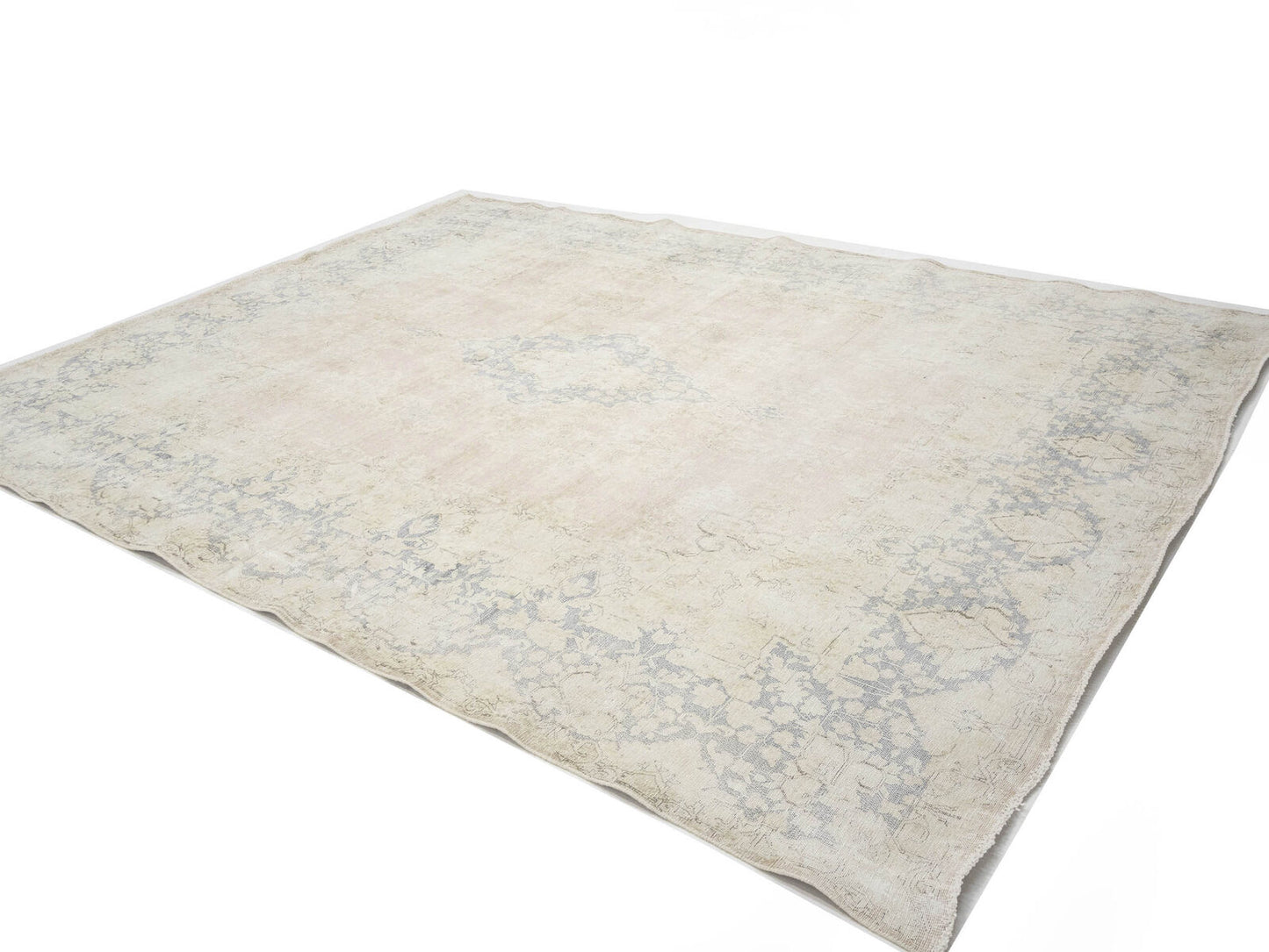 10X13 Ft Handmade Antique Distressed Oriental Rug