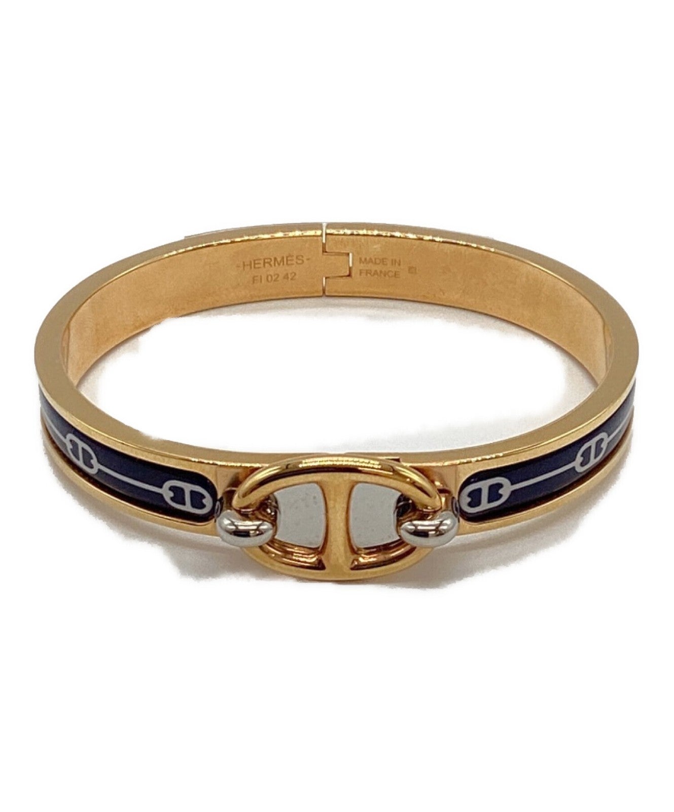 Hermes Mini Clic Clac/Chaine D'Ancre Enamel Bracelet