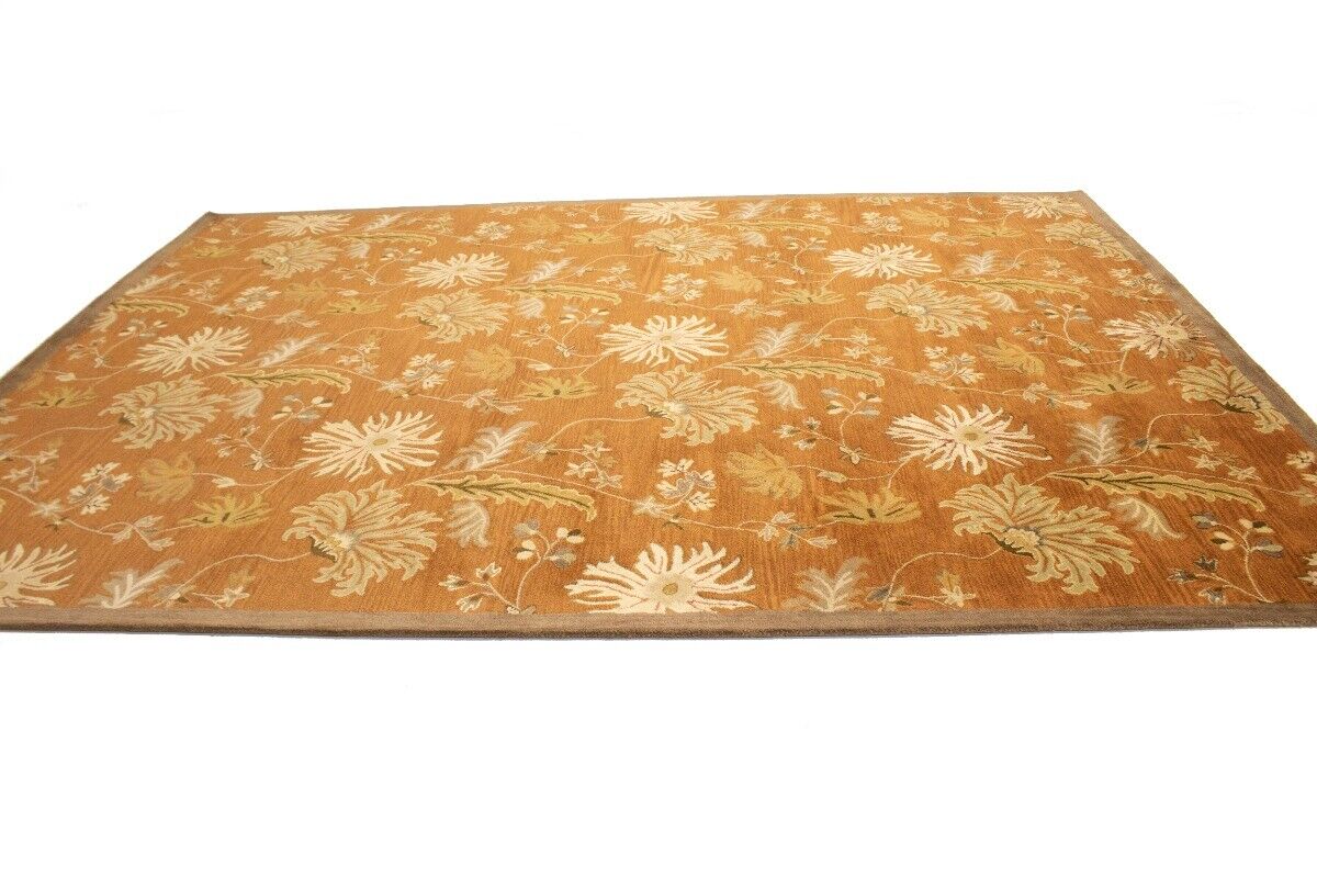 10X13 Ft Hand-Tufted Oriental Rug Floral Design