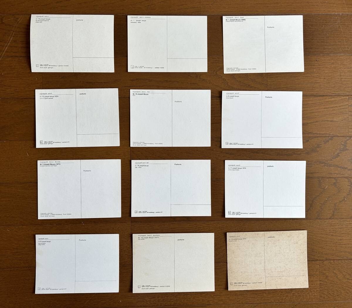 Joseph Beuys Postkarten (Postcards) 1968-1974 Excellent Signed Edition Staeck