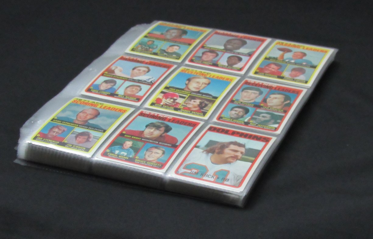 1972 Topps Football Complete Low Number Set (263)