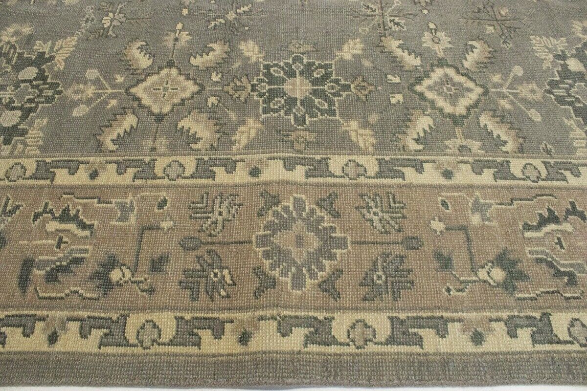 Handmade Muted Brownish Floral Transitional