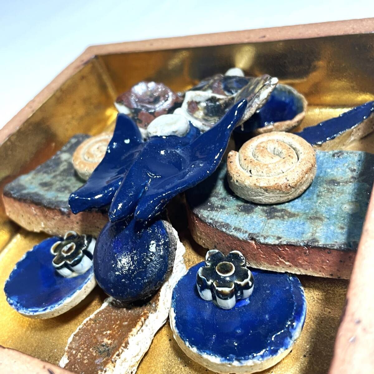 Lisa Larson Unique Piece Ceramic Wall Art With