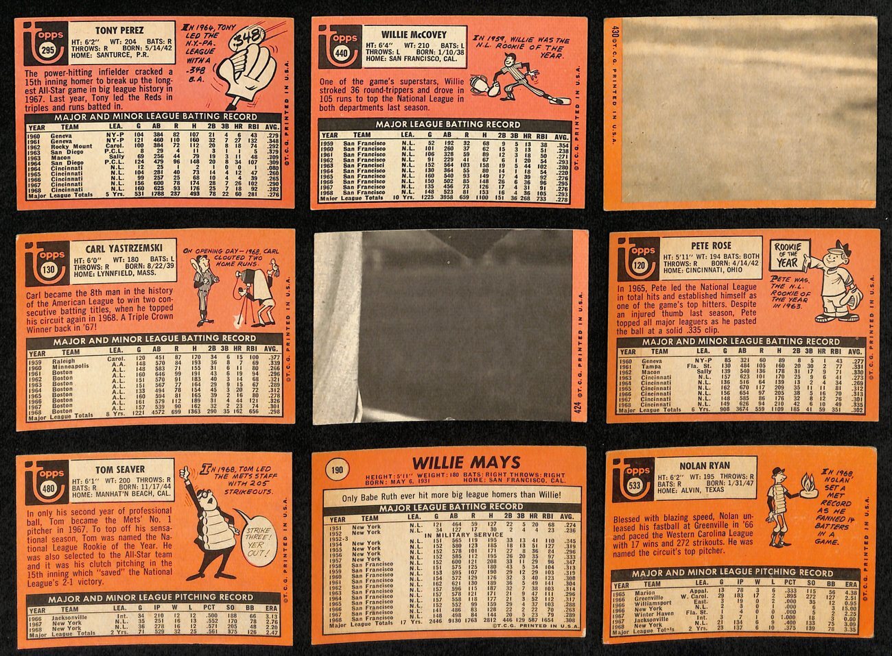 1969 Topps Baseball Card Complete Set (1-664)