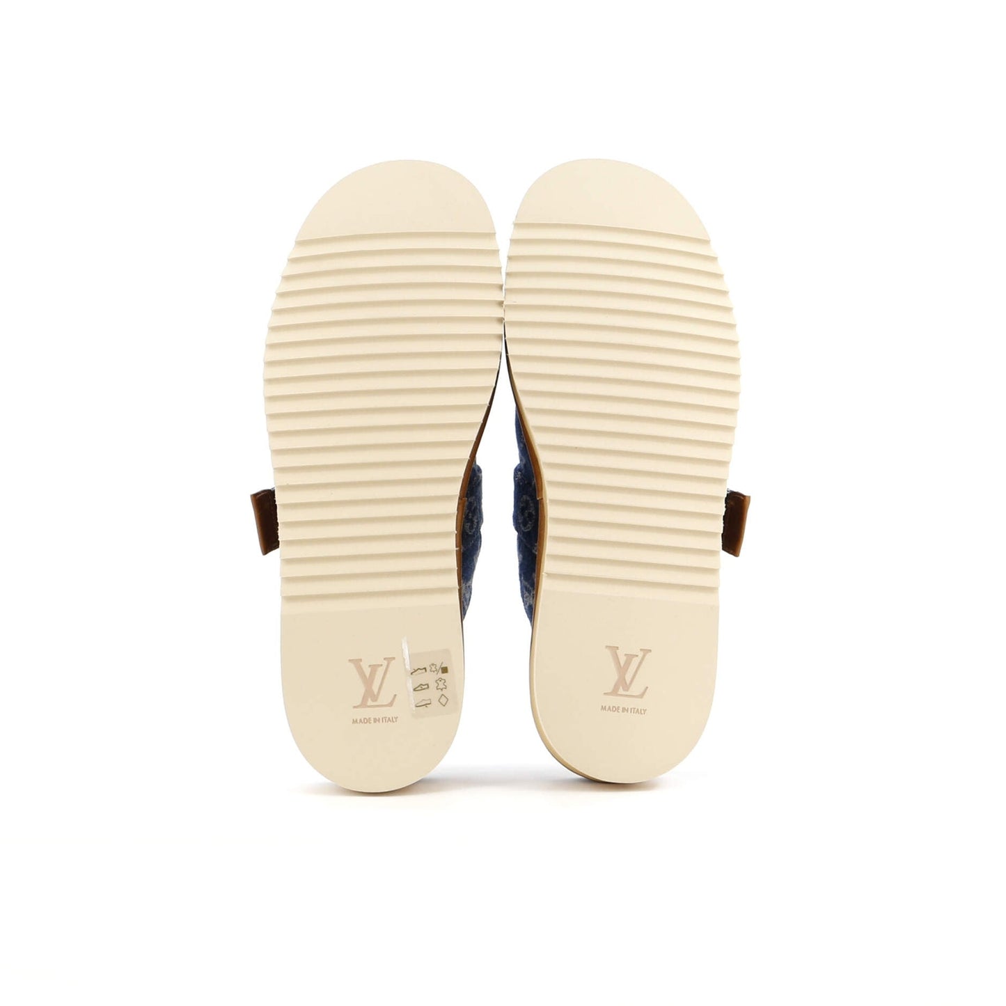 Louis Vuitton Cosy Flat Clog Mules Monogram Denim