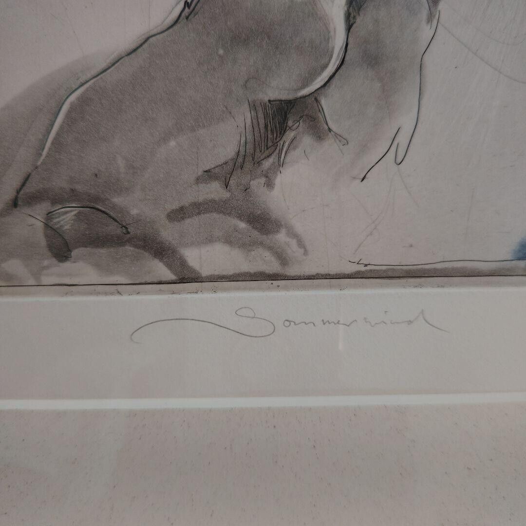 Jurgen Gorg 1995 Original Etching "Sommerwind"