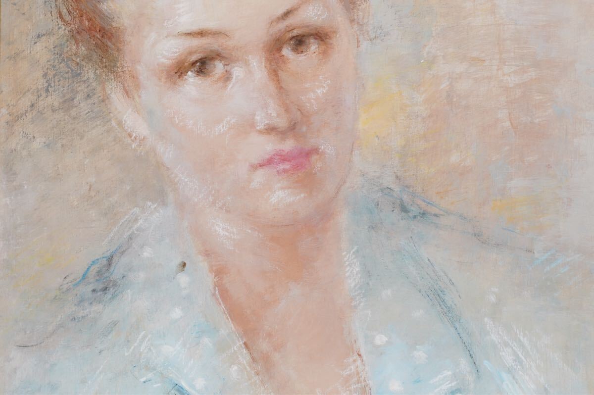 Antal Jancsek "Lady" Signed Oil Painting - Hungarian Contemporary Female Artist