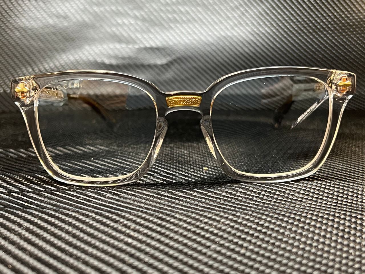 Gucci Gg0184S 001 Grey Rectangle 50 Mm Unisex