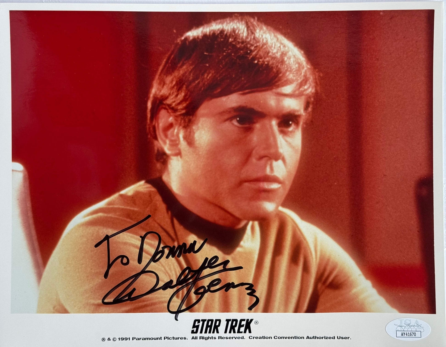 Walter Koenig Autographed 8X10 Photo Star Trek Mr Chekov (Jsa)