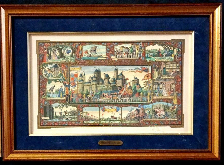 Jean Gradassi Signed Print Shakespeare Tournament