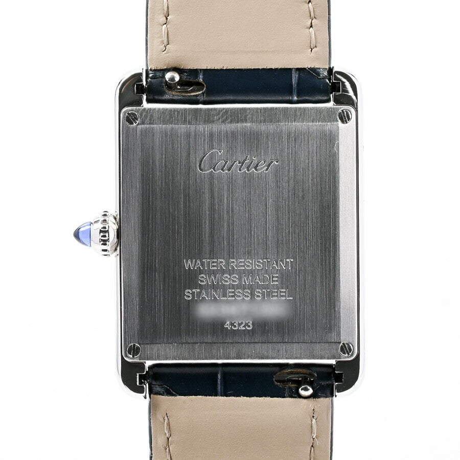 Cartier Tank Mast Lm Wsta0055 Blue Case Size 25.5Mm Men'S Used Watch #71021