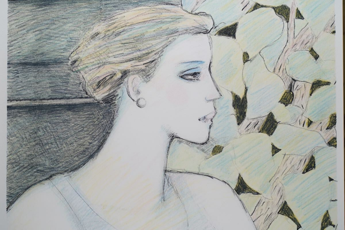 Jean-Pierre Cassigneul Lithograph Woman Signed Limited Edition Framed French Art