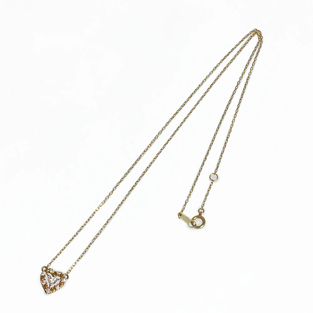 Ahkah Princess Heart Diamond Necklace K18Yg 750 Ak0456010100