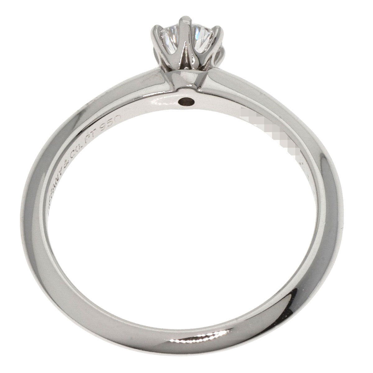 Tiffany&Co. Ring Solitaire Diamond Knife Edge