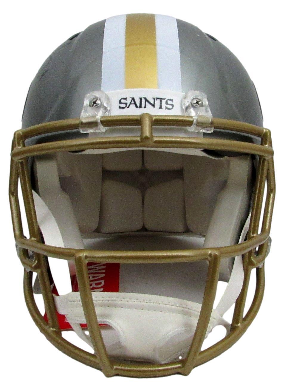 Drew Brees Autographed Full Size Flash Authentic