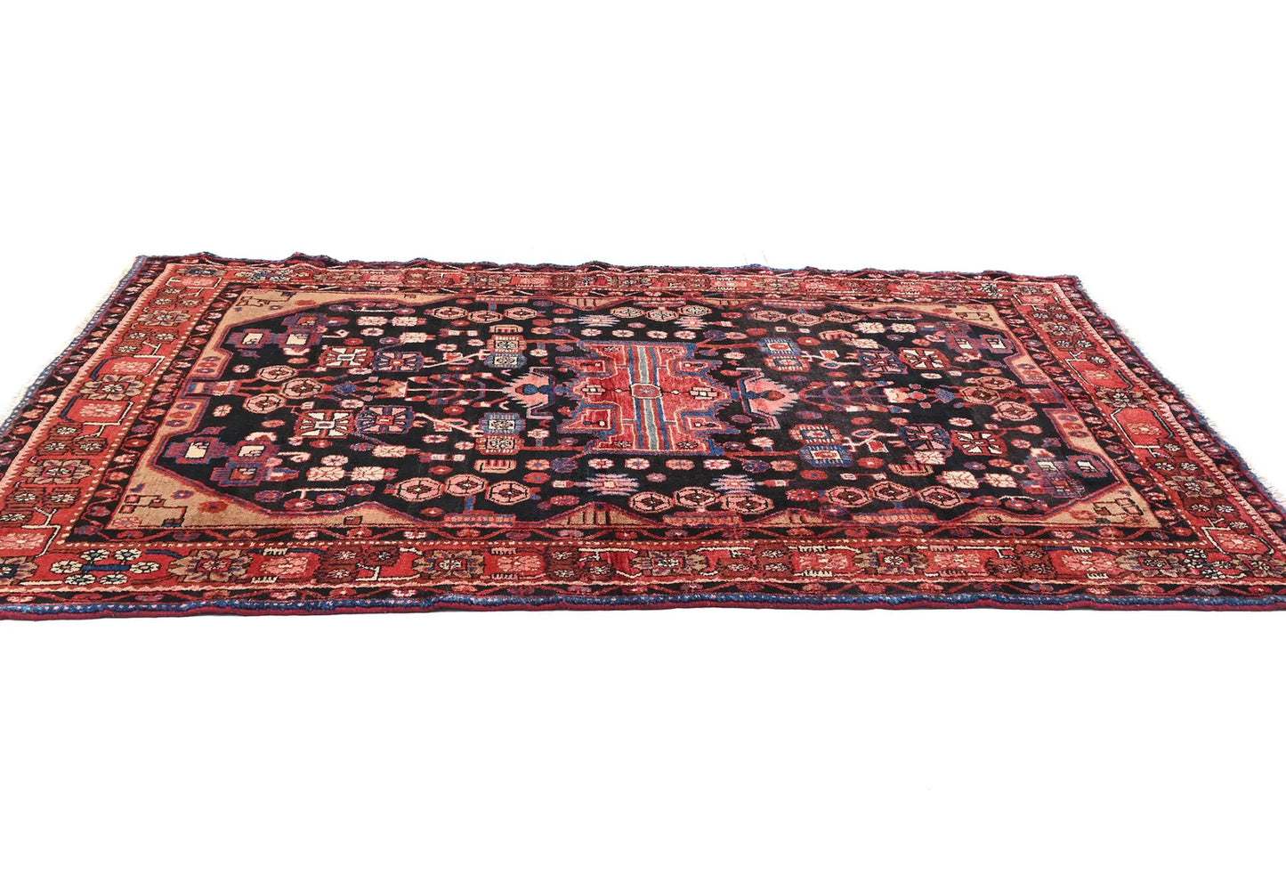 Handmade Tribal Geometric 5X8 Ft Vintage Oriental