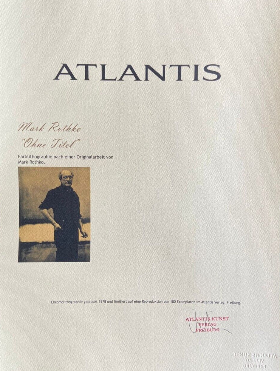 Mark Rothko Lithograph