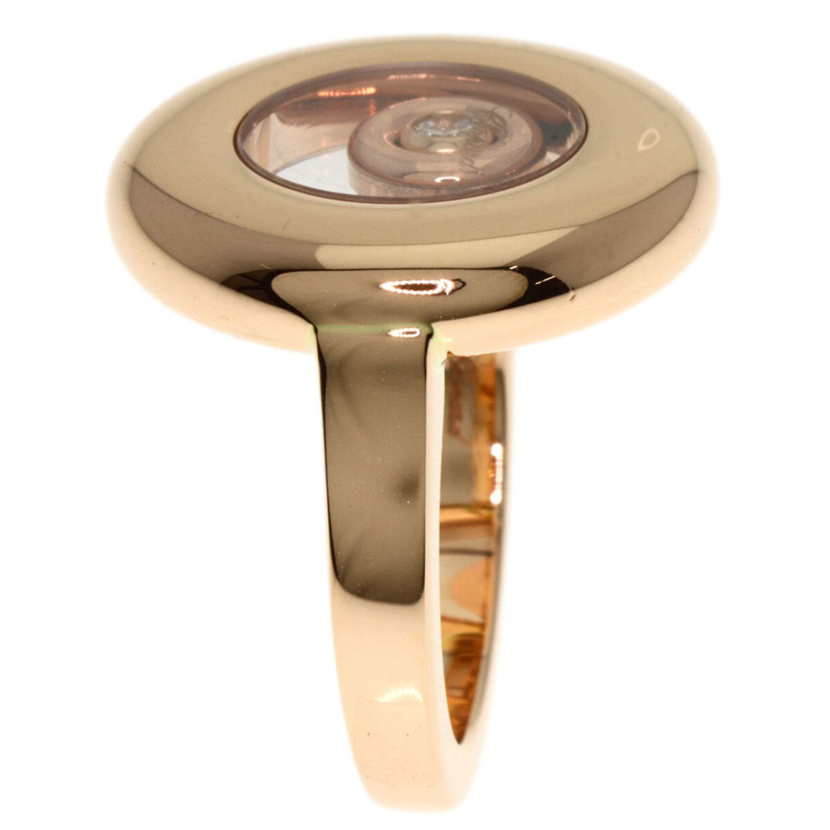 Chopard Happy Spirit 1P Diamond Ring K18 Pink