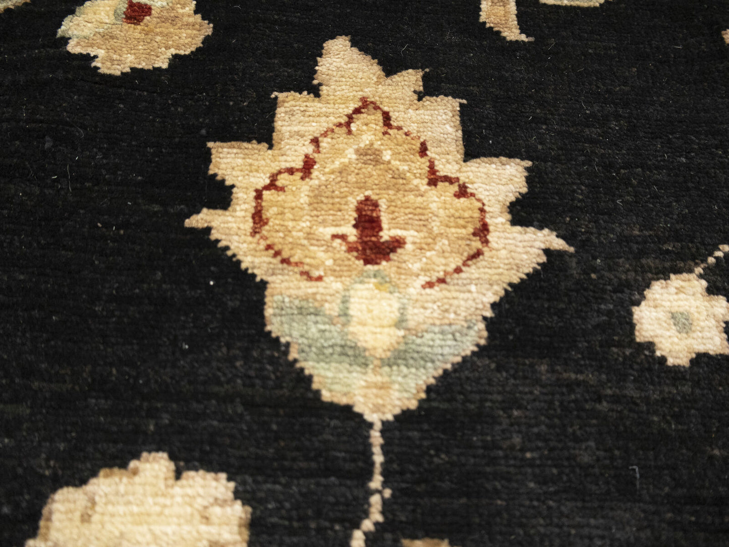 Handmade Floral Peshawar Oriental Rug Large Muted