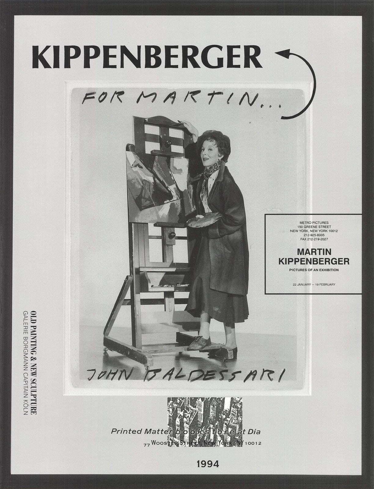 Martin Kippenberger For Martin " Offset Lithograph Contemporary