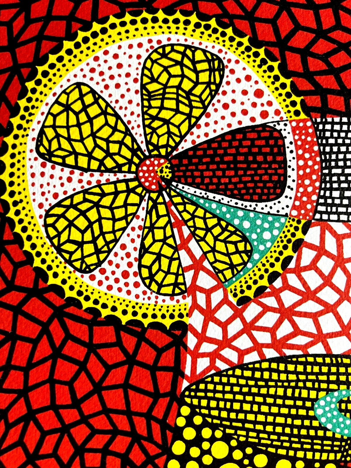 Yayoi Kusama Lithograph Coa Numbered Limited