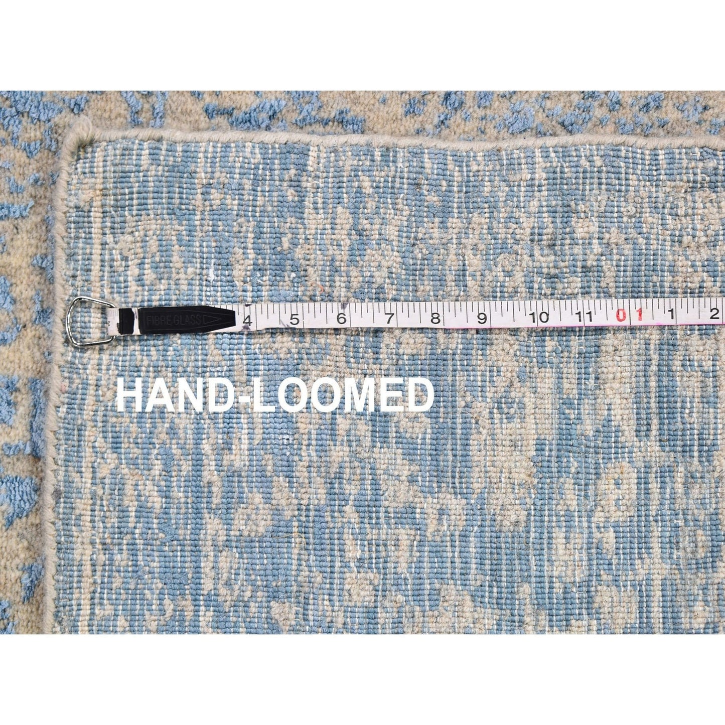 2'5"X6'1" Fine Broken Cypress Tree Design Wool And Art Silk Runner Rug