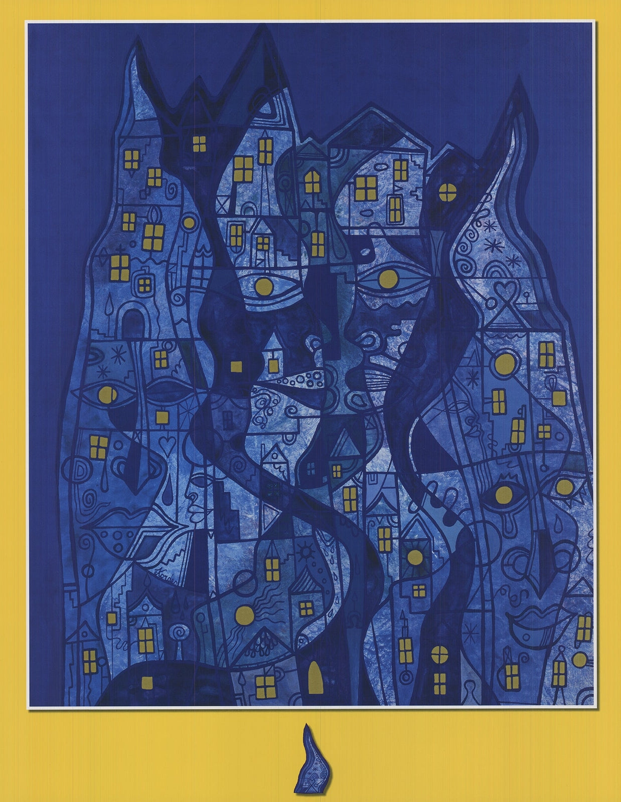 Horst Kordes Dreamland Iii " Offset Lithograph