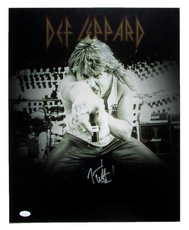 Joe Elliott Autographed 16X20 Photo Def Leppard