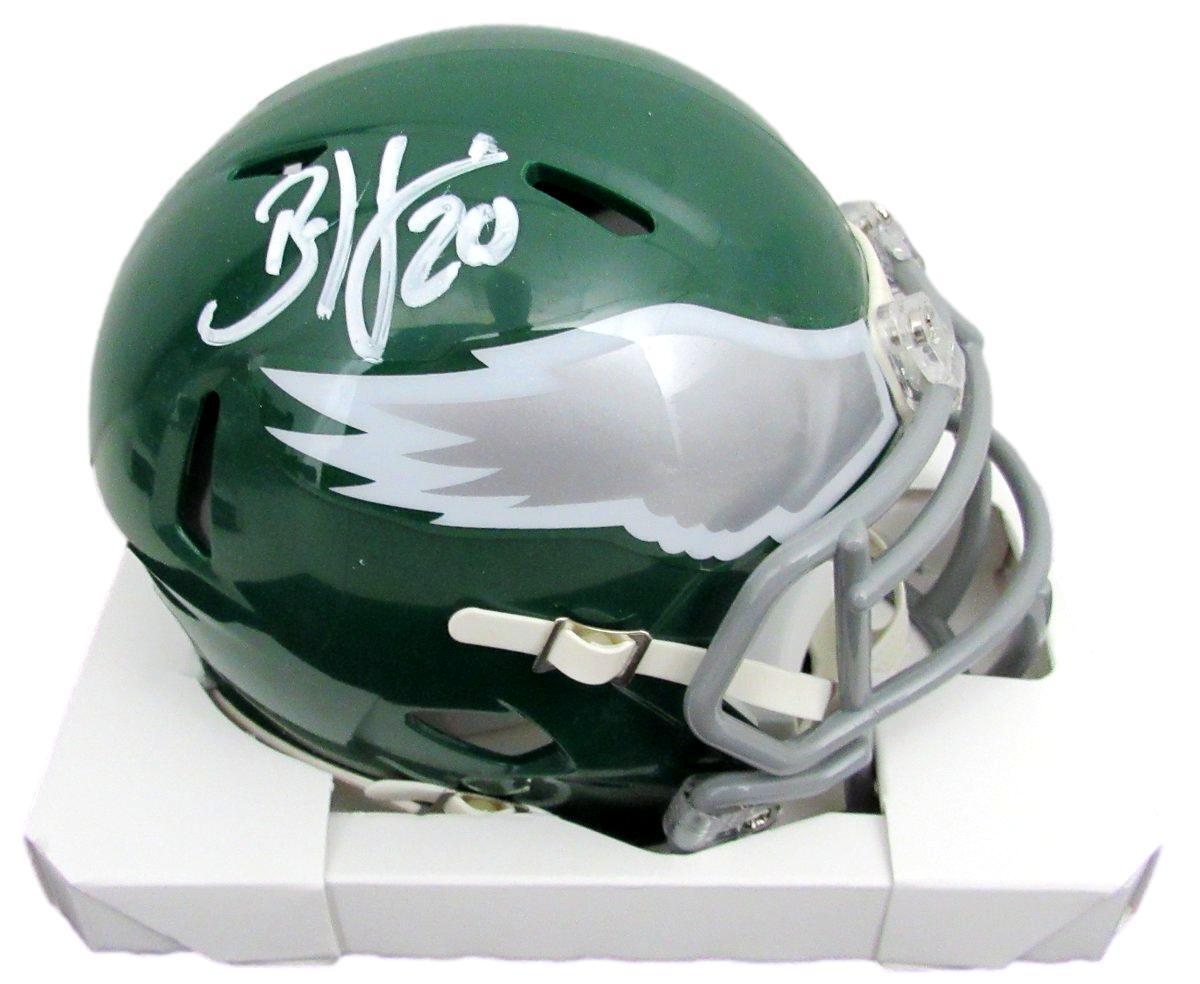 Brian Dawkins Hof Signed Eagles Kelly Green Mini