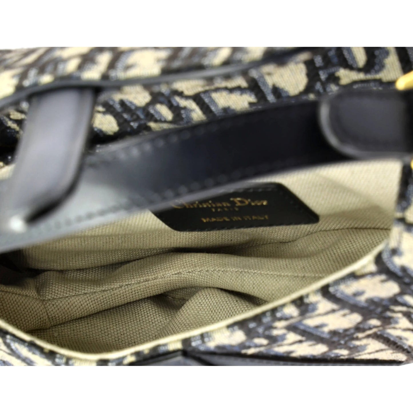 Christian Dior Saddle Handbag Oblique Canvas Mini