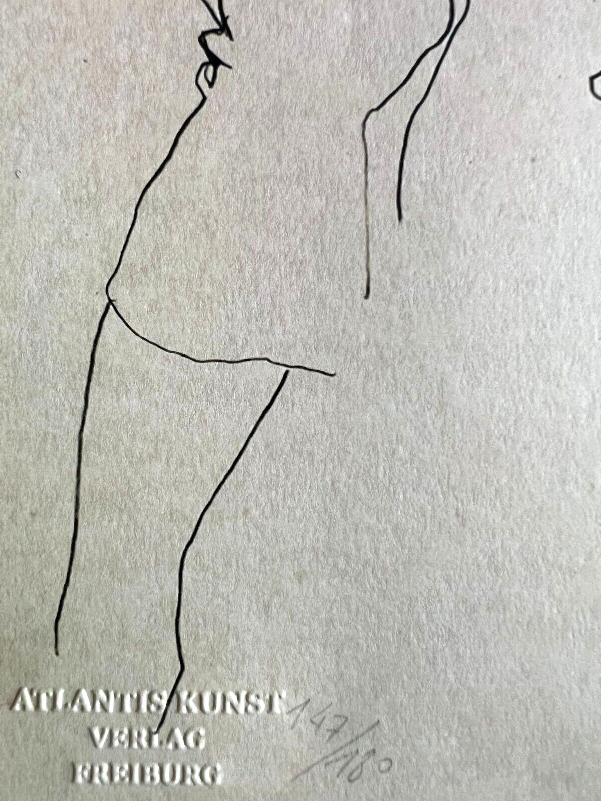 Egon Schiele Lithograph C