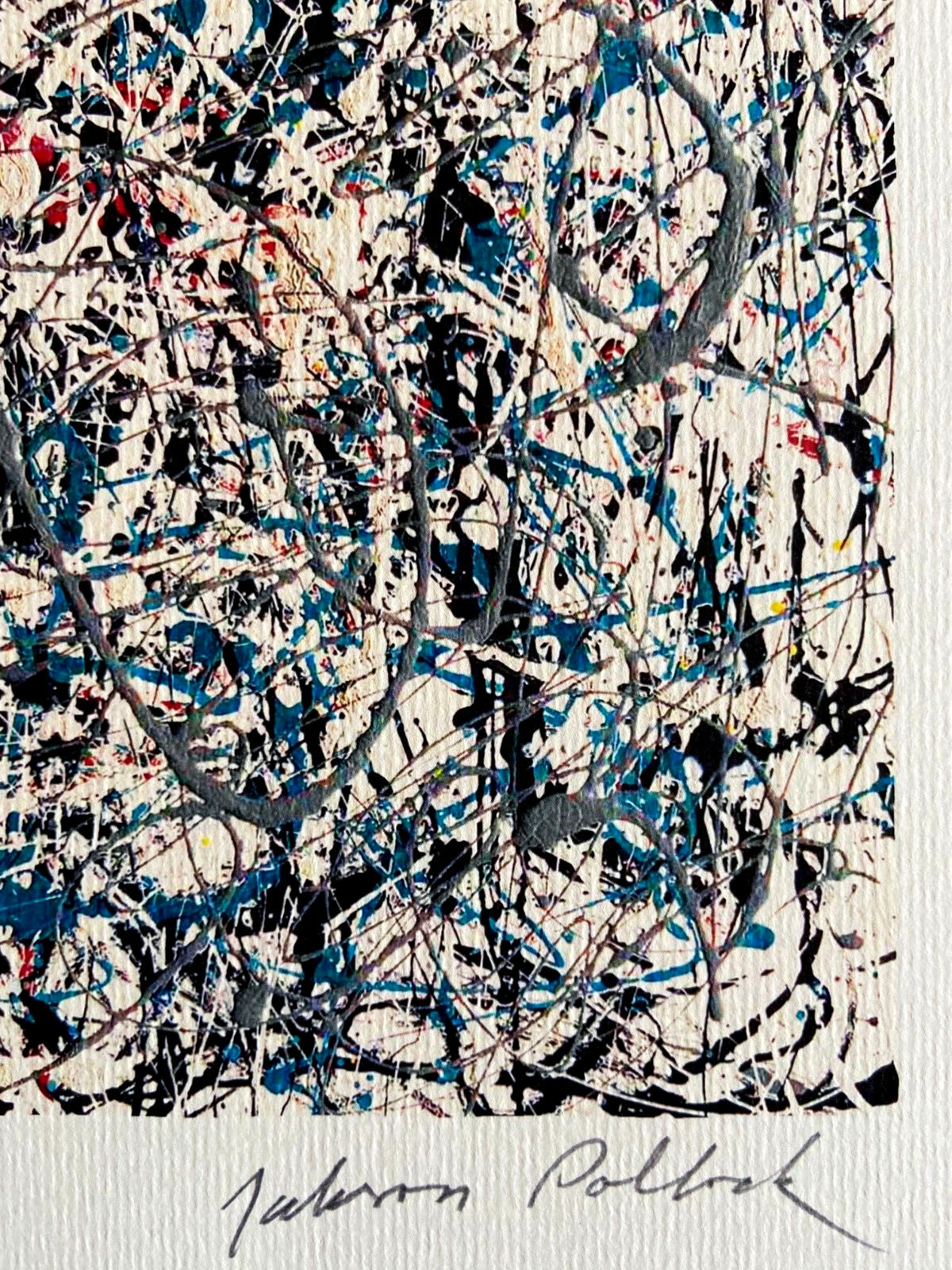 Jackson Pollock Lithograph Coa Signed Numbered