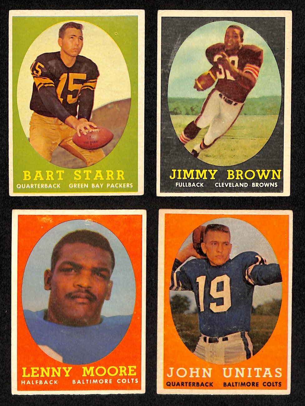 1958 Topps Football Card Complete Set (1-132)