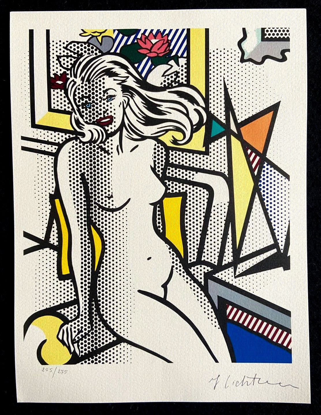 Roy Lichtenstein Lithograph Coa Original Signed