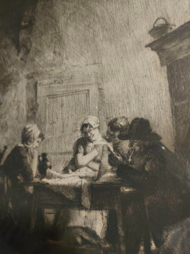 Ferdinand Schmutzer Signed Original Etching -Die