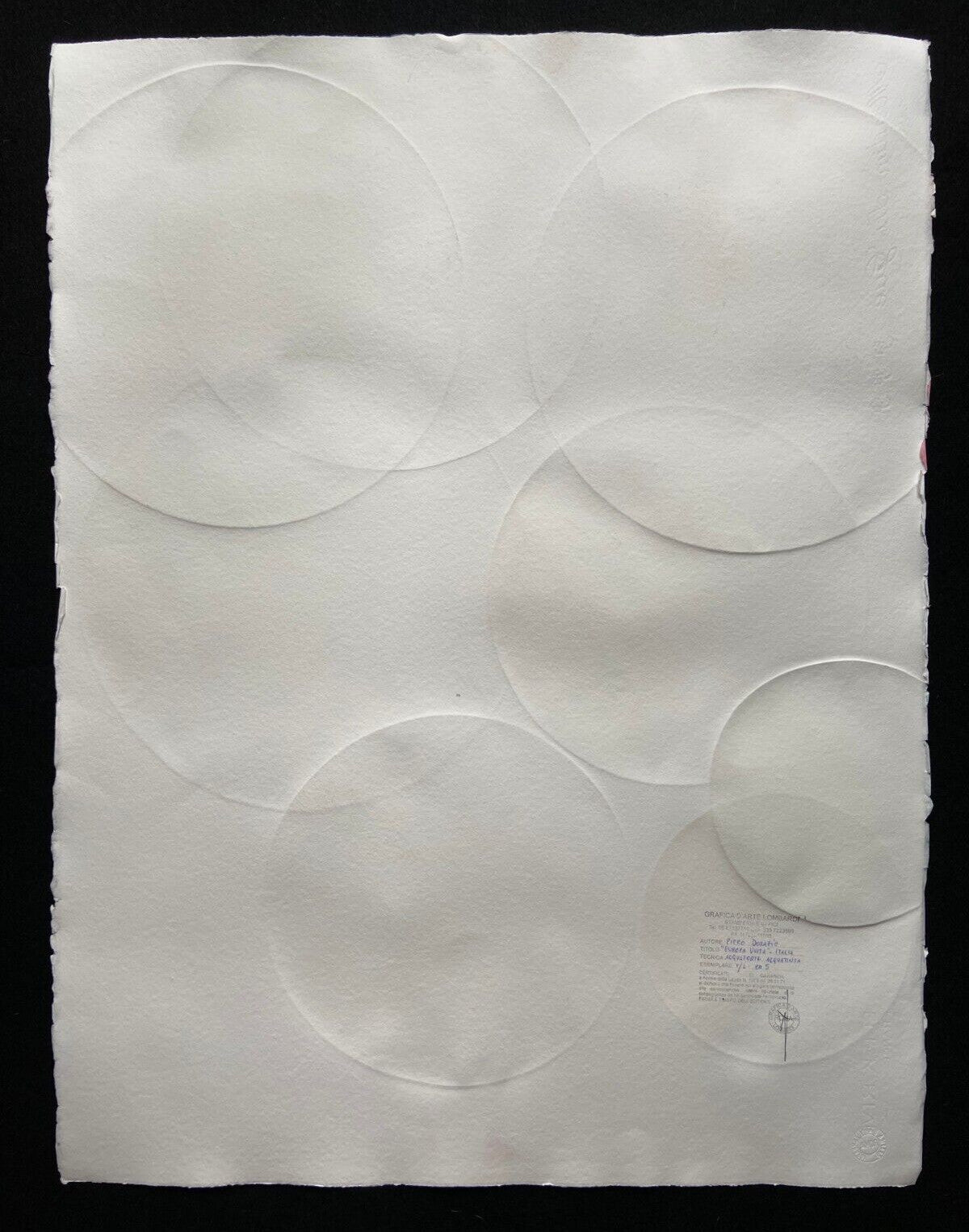Piero Dorazio 'United Europe-Italy' Aquatint 58X76 (Achille Perilli)