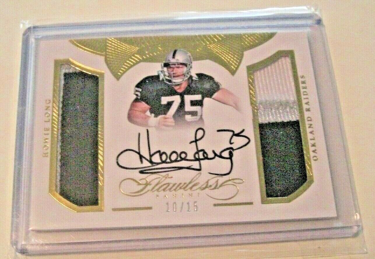 Howie Long 2016 Flawless 3-Color Game Dual