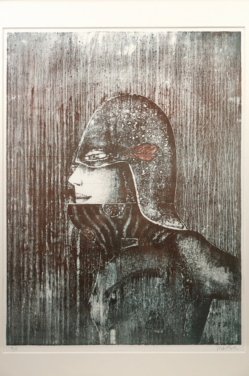 Paul Wunderlich Amazones Ed15 Original Lithograph Signed Framed Surrealism Art