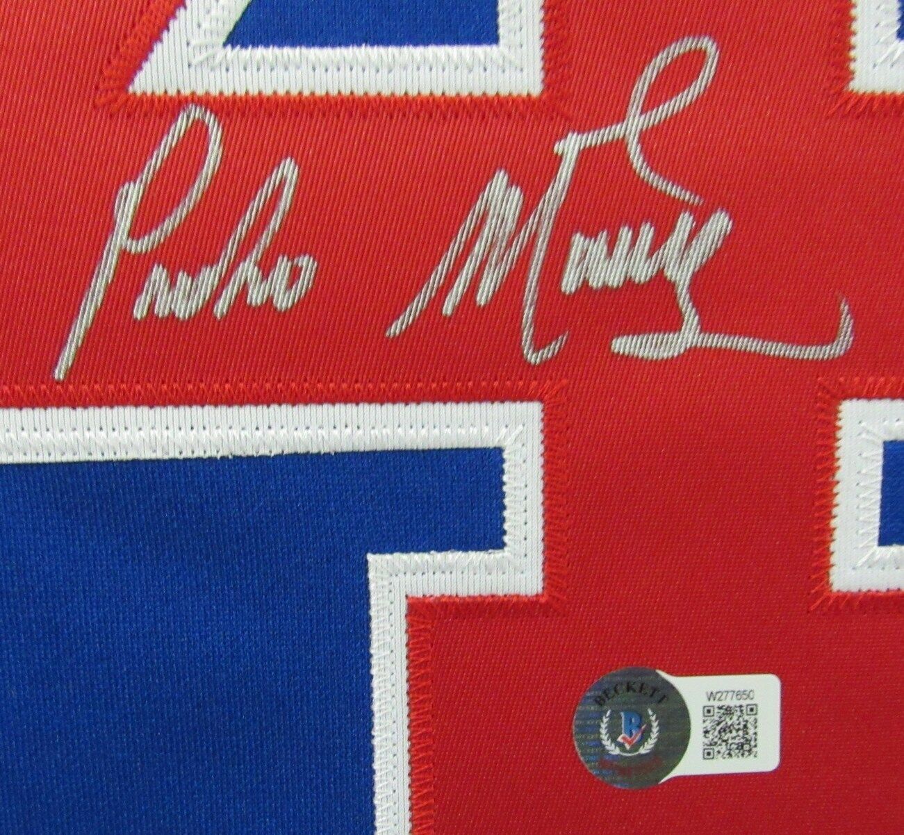 Pedro Martinez Hof Autographed Majestic Bp Jersey