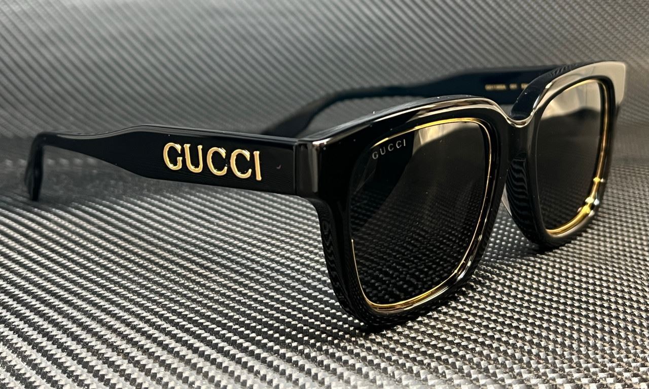 Gucci Gg1136Sa 001 Black Dark Grey Women'S 52 Mm
