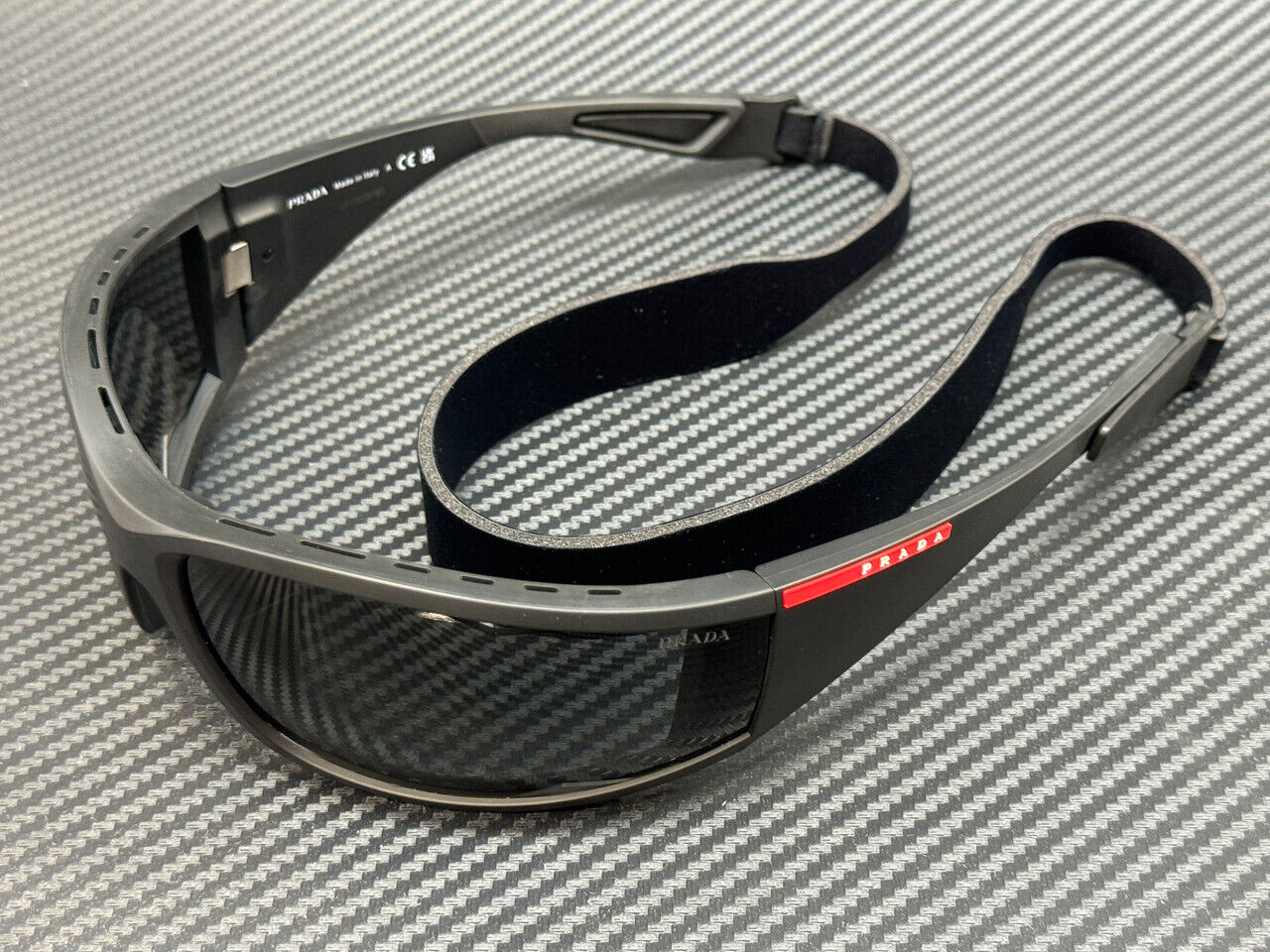 PRADA LINEA ROSSA PS A04S 1BO5S0 Matte Black Grey