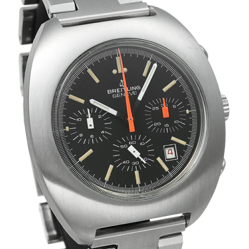 Breitling Long Playing 7103 Black Men'S Used Watch #61330