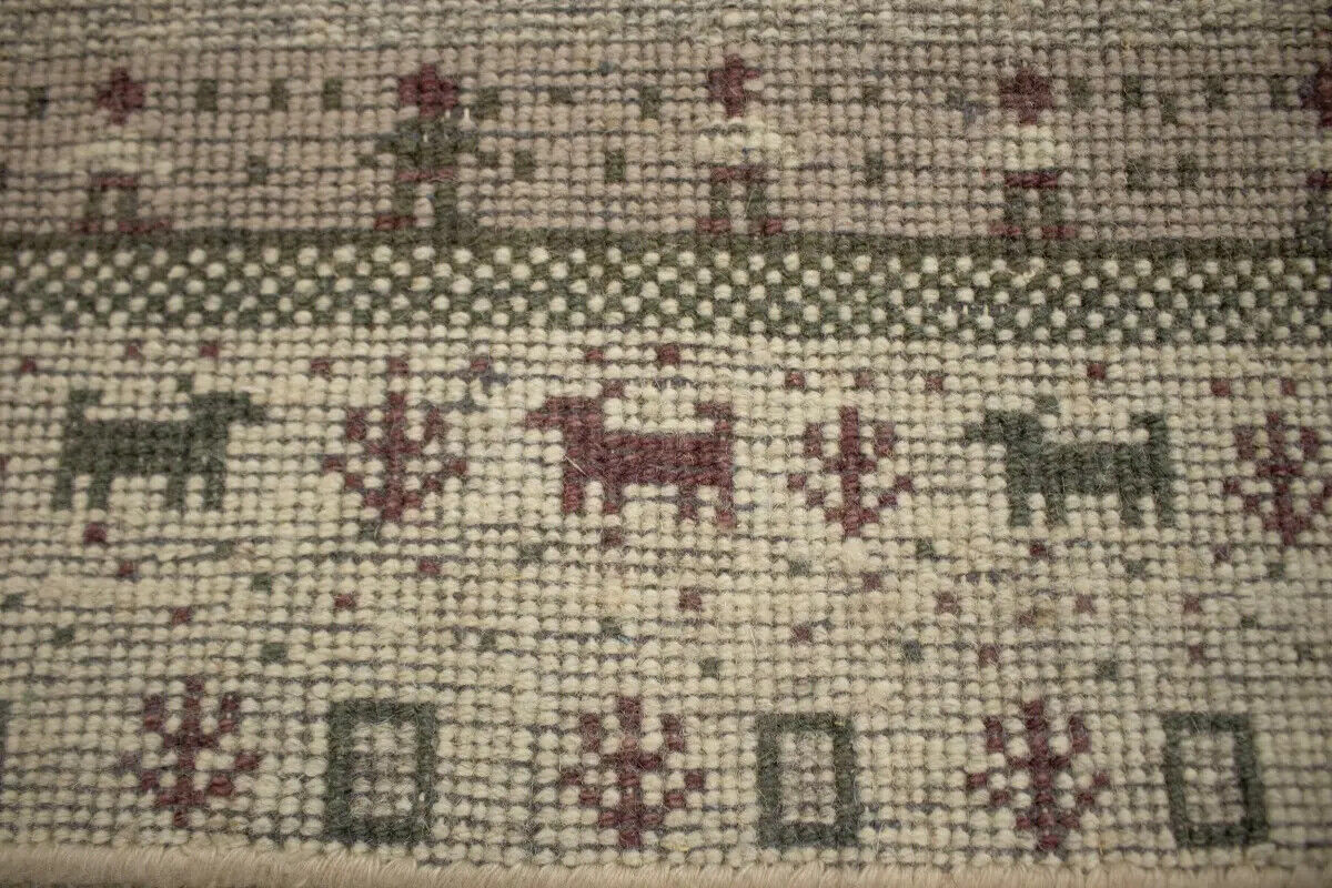 2X3 ft Pair of Hand-Knotted Tribal Plush Gabbeh